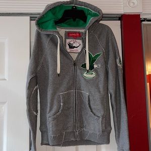 Mitchell & Ness Phila Eagles Zip Up Hoodie Size M